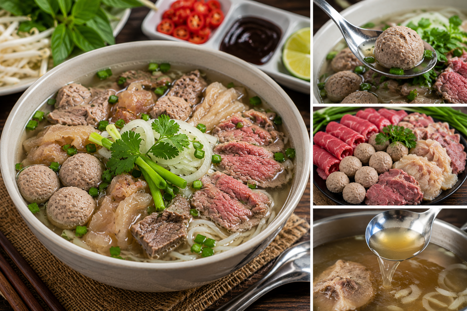 Phở bò viên thập cẩm