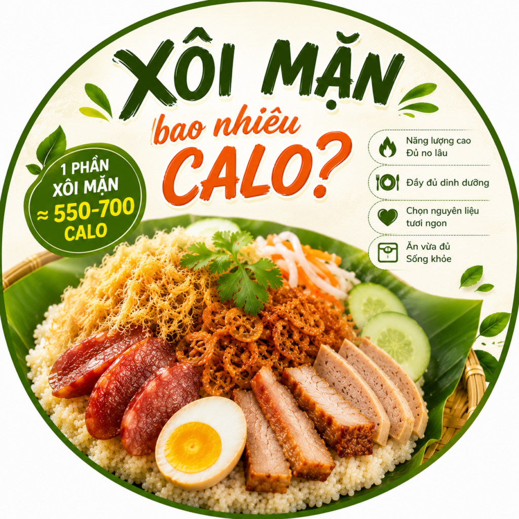 xôi mặn có bao nhiêu calo
