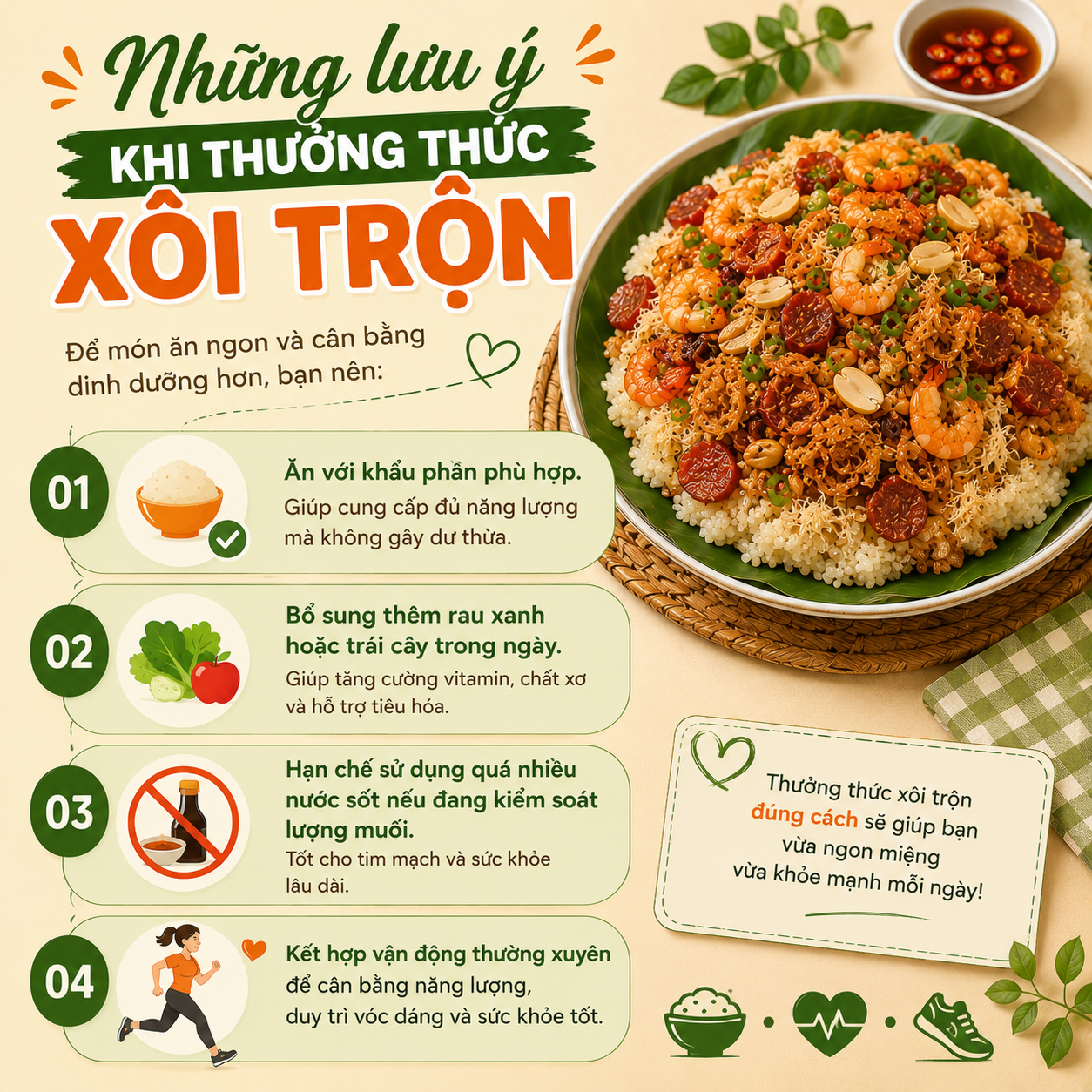 những lưu ý khi thưởng thức